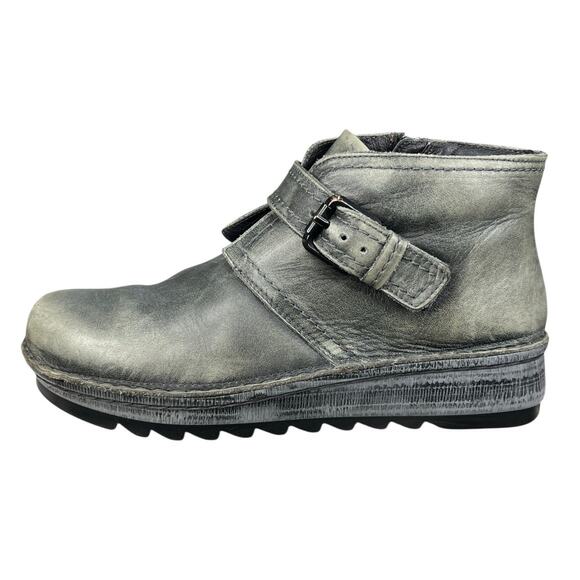 NAOT Women’s Calzado Green Distressed Ankle Boot Size 38 US 7 - Picture 3 of 10